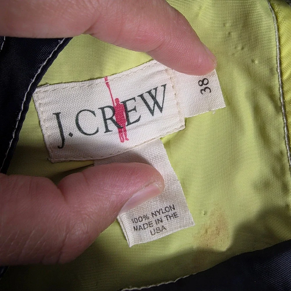VTG‎ J.Crew Oarsman Mens Board Shorts Navy Blue Trunks Size 38 Made in USA Nylon